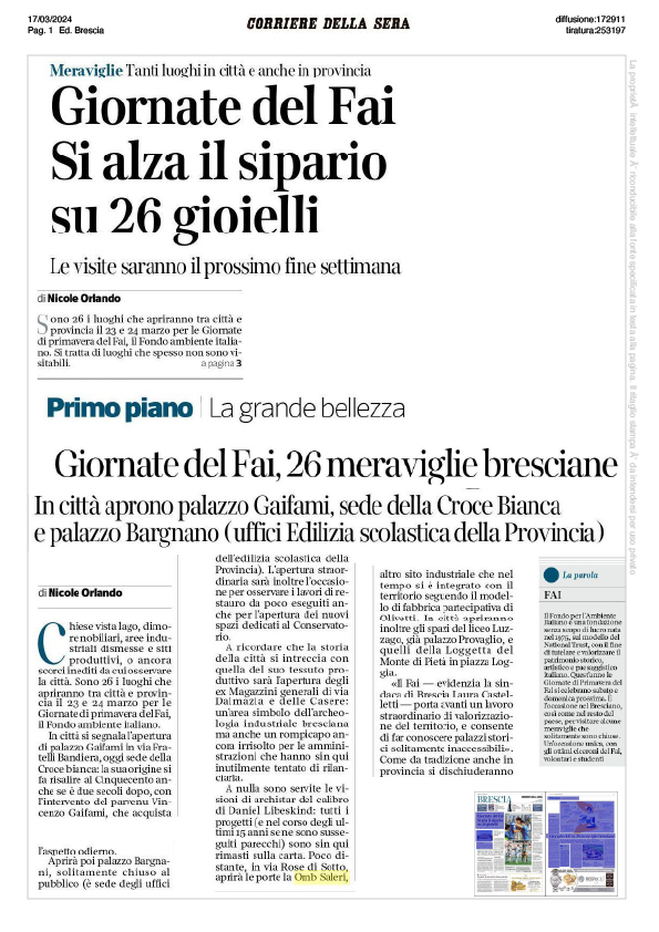 CORRIERE DELLA SERA